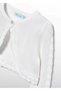 Girl's Mercerized Thin Bolero Cream - 6