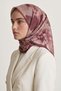 Floral Patterned Royal Scarf Violet - 3