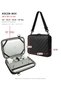 Fully Unpackable Black Faux Leather Laptop Sleeve and MacBook Bag 13.6/15.6 Inch M2/M3 Compatible Case