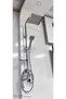 Gildo 3-Piece Bathroom Set Bathroom Faucet Sink Faucet Dst19-3 Square Sprinkler Shower System Chrome - 7