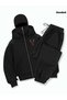 Ninja Masked Hooded 2-Piece Men's Tracksuit Set – Black Oversized Comfortable Slim Fit - 4