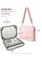 Notebook Laptop MacBook Bag Faux Leather 15.6 Inch - 800-Solid Light Pink with Shoulder Strap