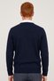 Frier Navy Blue Crew Neck Sweater - 4