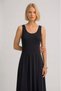 Minerva Black Flowy Form Midi Dress - 4