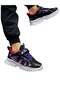 Girl's School Black-Purple Daily Sports Sneaker Shoes - 3