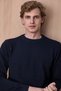 Breviks Navy Blue 100% Cotton Crew Neck Sweater - 2