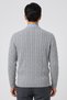 Dario Gray Hair Knit 100% Cotton Crew Neck Knitwear - 3