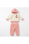 2-Piece Baby Girl Set with Ladybug Embroidery, Welsoft Cotton Baby Set 6-9,9-12,12-18,18-24 Months Top and Bottom 2-Piece Baby Girl Set, Welsoft Winter Baby Set
