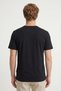 Scorce Black 100% Cotton Crew Neck Mercerized T-Shirt - 5