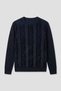 Frier Navy Blue Crew Neck Sweater
