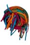 Multi-Colored Soft Textured Tasseled Oversized Box Pattern Fleece-Lined Long and Wide Women's Shawl Scarf - 3