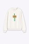Women's Premium Fabric 3 Thread Raster Alien Printed Sweatshirt - 2