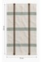 Cream Plaid Patterned Wool Shoulder Shawl |   Soft Textured Winter Shawl - 4