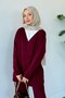 Maça String Knitwear Set Burgundy - 2