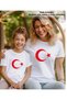 Moon and Star (Turkish Flag T-Shirt) White Combination T-Shirt (Add Items to Make a Combination) - 2