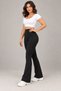 Women's Sports Pants Spanish Style 100% Cotton Black Color - 4