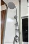 Tulio Bathroom Faucet Swan Sink Faucet Dst19-2 Rain Shower System 3-Piece Chrome Bathroom Set - 4