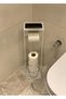 Toilet Paper Stand with Tray White 54X15X12 cm - 4