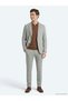 Mink Patterned Regular Fit Wool Blend Suit