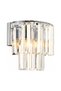 Nilüfer Chrome Crystal Stone Wall Lamp Sconce for Bedroom-Bedside-Living Room - 2