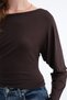 Boat Neck Long Sleeve Blouse P1843 - 3