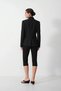 Stand-Up Collar Buttoned Blazer Jacket - 3