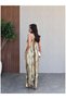 Wrinkled Look Halter Neck Dress - 5