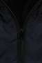 Unisex Navy Blue Plush Quilted Coat - 5