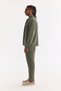 Men's Khaki Classic Collar Breathable 100% Linen Comfort Fit Shirt Jacket A61Y2540 - 3