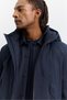 Men's Navy Blue Magnet Pocket Detailed Hooded Waterproof Lightweight Coat A62Y6203 - 2