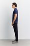 Men's Navy Blue Crew Neck Soft Touch Basic Regular Fit T-Shirt A62Y1037 - 3