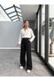 Comfortable Pleated Palazzo Trousers - 2