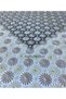 Transparent Overlay Motif Lacework Look Small Daisy Floral Pattern Wavy Scalloped Edge Square Pvc Oilcloth Tablecloth - 2