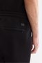 Men's Black Interlock Regular Fit Shorts with Elastic Waist and Side Pockets A61Y3630 - 6