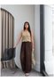 Satin Lace-Up Casual Trousers - 3
