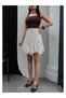 Polka Dot Mini Flared Skirt