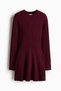 Rib-knit dress