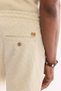 Men's Beige Elastic Waist Side Pocket Jacquard Diamond Patterned Shorts A61Y3613 - 5