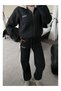 Double Color Hooded Tracksuit Set - 3