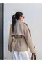 Lined Belted Trench Coat - 5