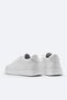 Men's White 100% Leather Casual Shoes A61Y8002 - 5