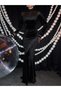 Shoulder Transparent Velvet Long Dress - 3