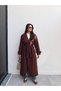 Double-Breasted Collar Belted Long Trench - 2