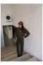 Velvet Bag Pocket Jacket Set - 4