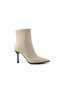 Celesta Zipper Detail Pointed Toe Women's Heeled Boots - 4
