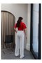 Linen Blended Wide Leg Trousers - 5