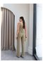 Eyelet Detailed Corset Blouse Linen Set - 5