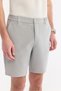 Men's Light Gray Side Elasticated Ribbed Relaxed Fit Chino Shorts A61Y3730 - 6