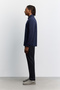 Men's Navy Blue Soft Buttoned Classic Collar Regular Fit Long Sleeve Regular Fit Shirt A62Y2053 - 4