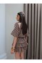Plaid Tie-Dye Shirt Skirt Set - 5